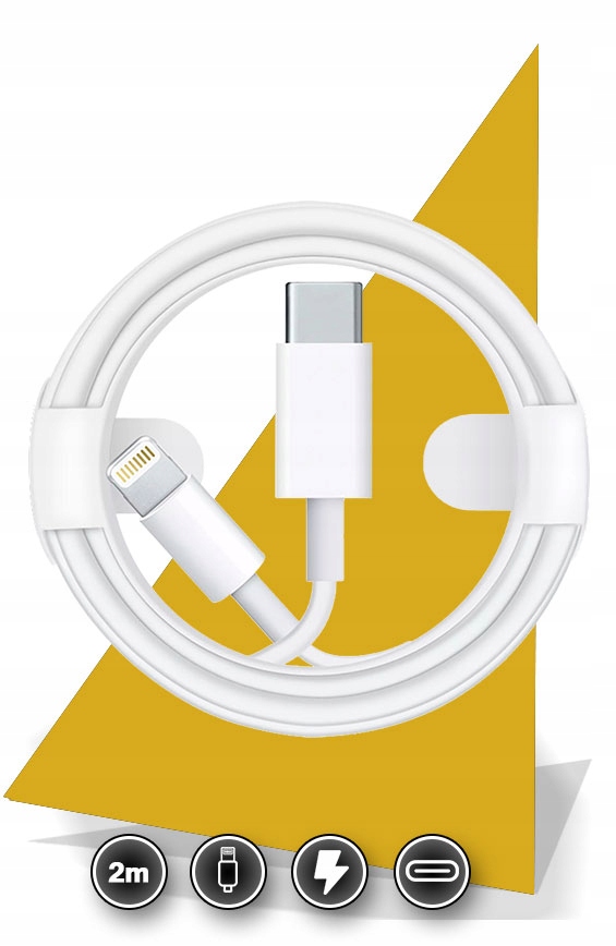 Oryginalny-kabel-do-IPHONE-LIGHTNING-USB-C-2m-X-12-Kolor-bialy